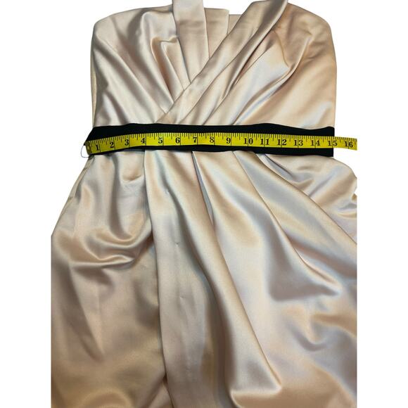 WHITE by Vera Wang Pink Strapless Cocktail Dress - Size 10 - Picture 6 of 16